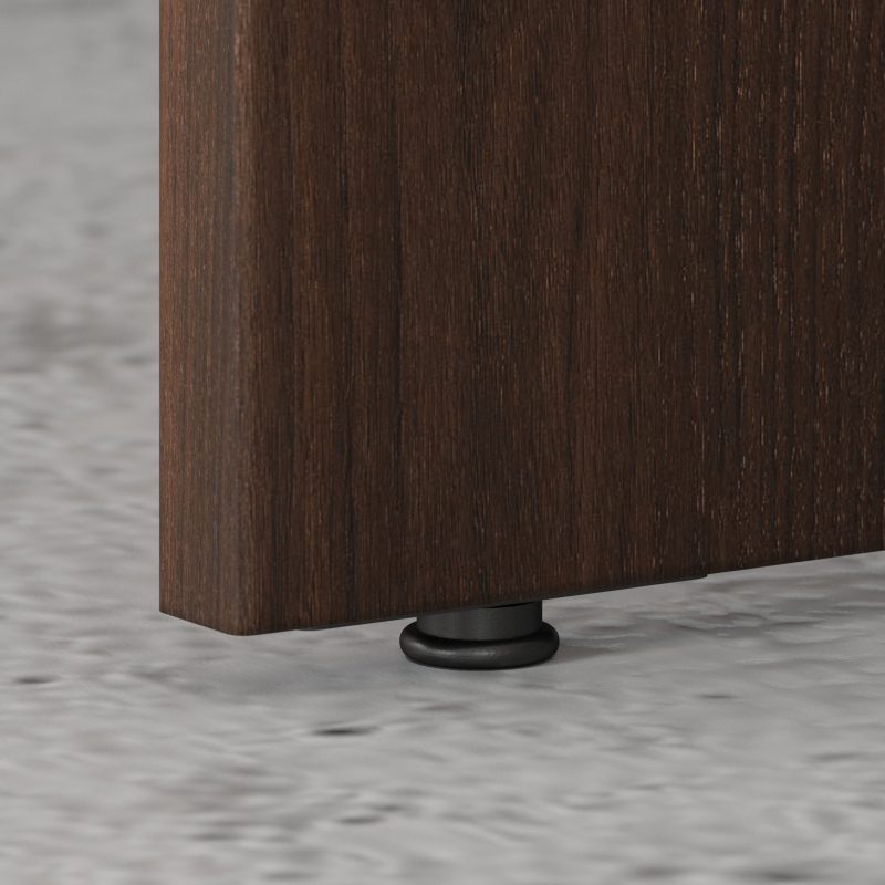 Black Walnut 60" x 72" L-Shaped Reversible Modern Office Desk - Image 5