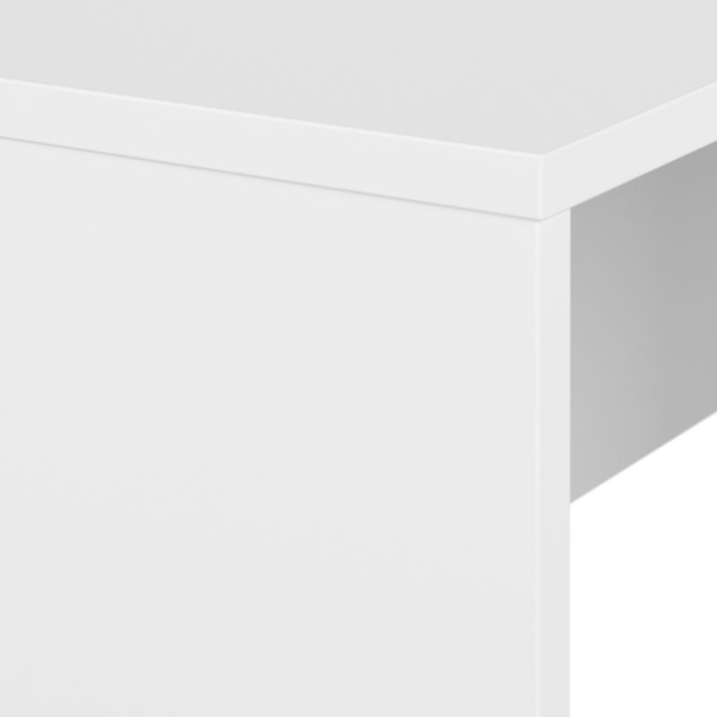 White 60" x 72" Reversible L-Shaped Modern Office Desk - Image 4