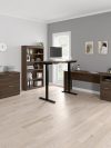 72" L-Shaped Adjustable 3-Piece Desk Set in Antigua