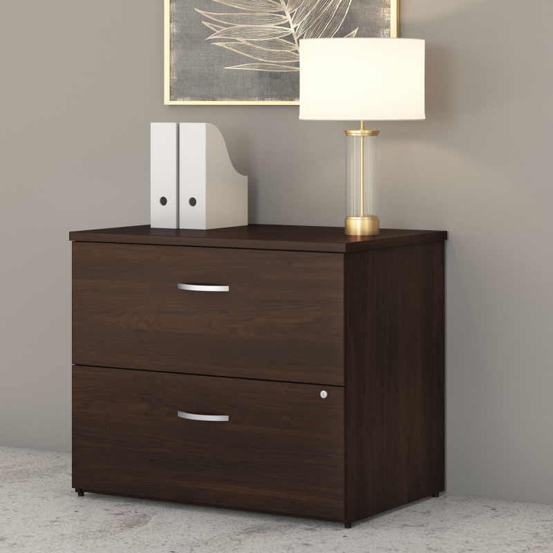 Black Walnut 72" x 72" L-Shaped Modern Office Desk - Image 7