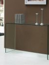 Striking Glass 40" Clear Console Desk