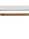 75" Contemporary Walnut Glass-Top Executive Desk or Meeting Table