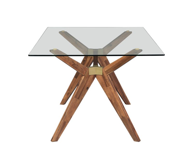 75" Contemporary Walnut Glass-Top Executive Desk or Meeting Table - Image 2