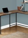L-Shaped Basic Desk in Reclaimed Wood