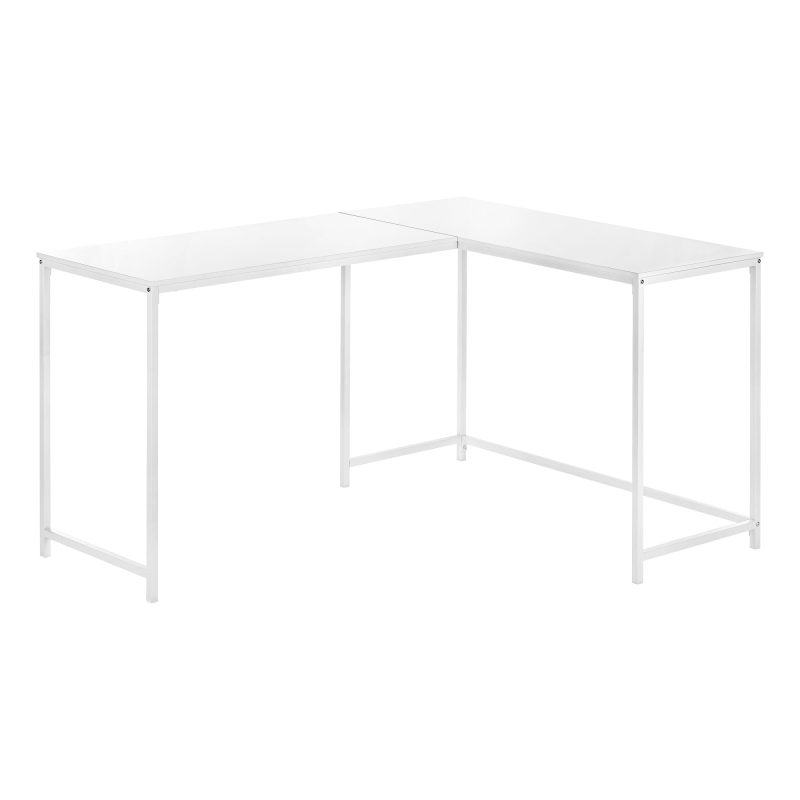 L-Shaped Basic Desk in White - Image 2
