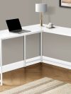 L-Shaped Basic Desk in White