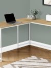 L-Shaped Basic Desk in Natural Finish