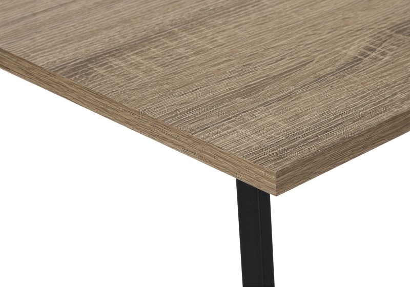Dark Taupe Industrial-Style L-Shaped Writing Desk with Open Shelves - Image 4