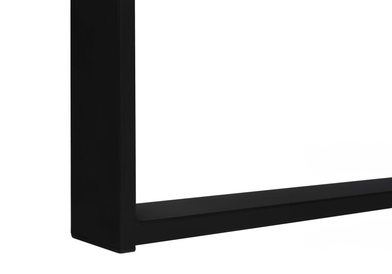 72" Espresso and Black Executive L-Shaped Desk - Image 9
