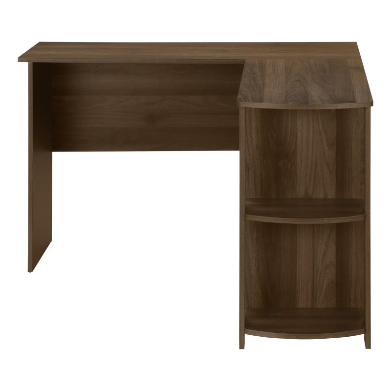 Walnut 47" L-Shaped Computer Desk with Storage - Image 3