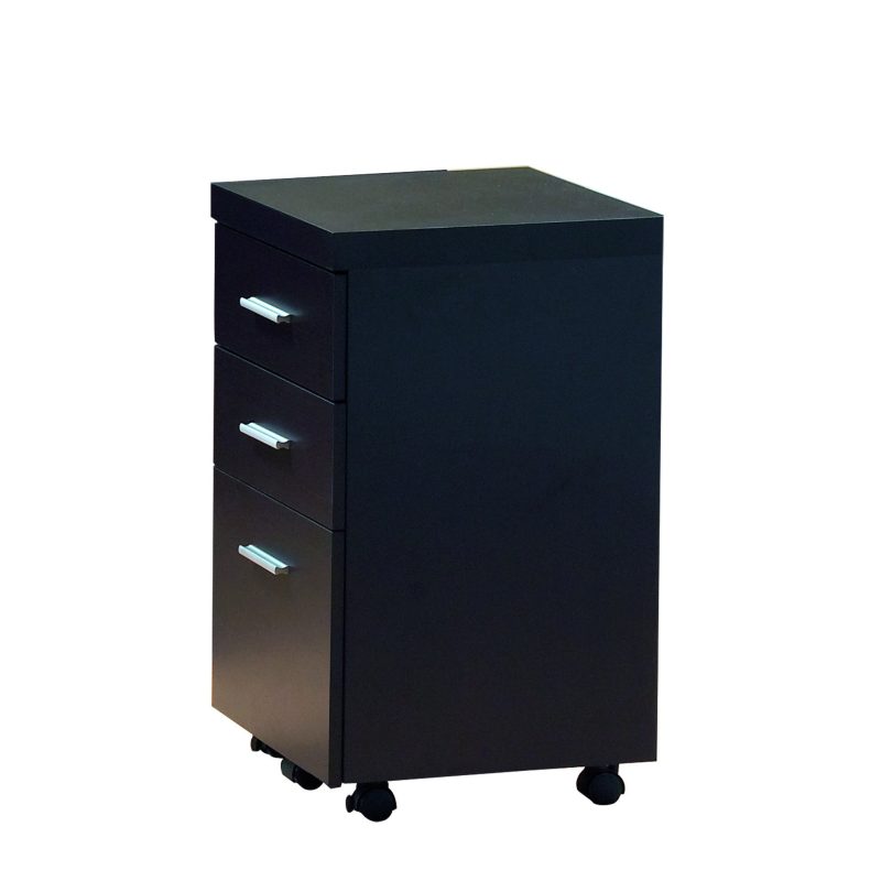 Cappuccino Corner L-Shaped Office Desk with Drawers & Shelving - Image 3