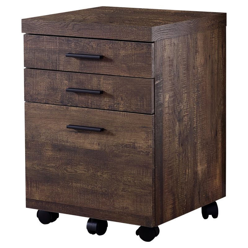 Dark Brown Woodgrain L-Shaped 60" Computer Desk - Image 5