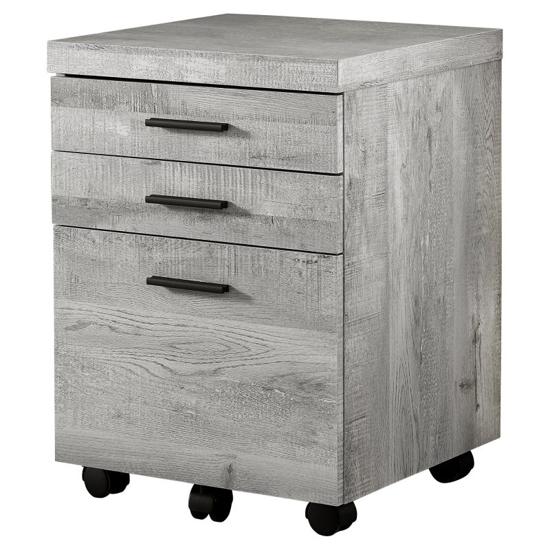Classic Gray Woodgrain L-Shaped 60" Computer Desk - Image 5
