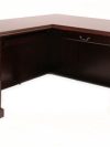 Prestige L-shaped Corner Veneer Desk in Mahogany