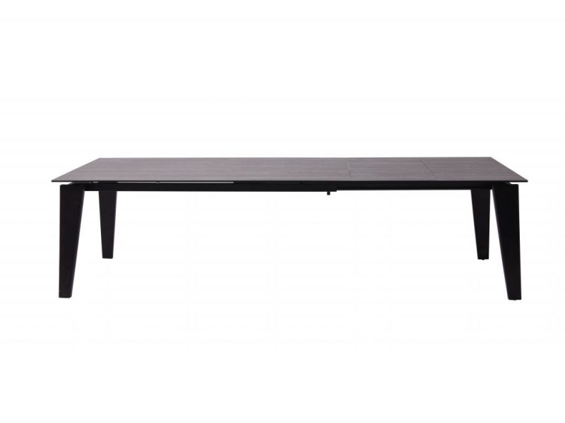 71"-110" Black Conference Table or Executive Desk with Ceramic & Glass Top - Image 3