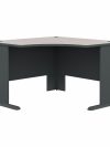 48" Sturdy Corner Desk in Slate and Warm White