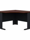 48" Sturdy Corner Desk in Hansen Cherry and Galaxy