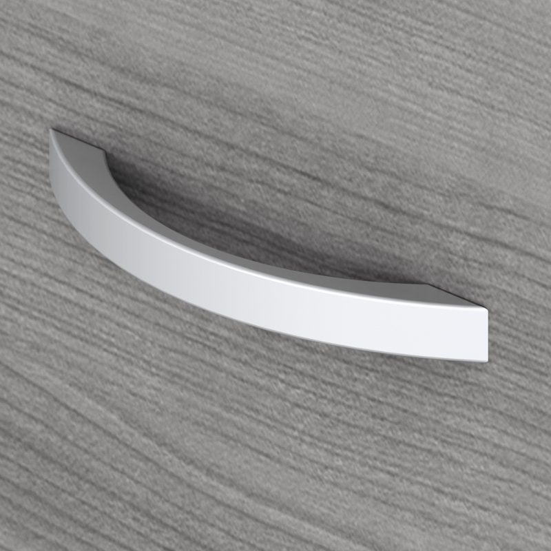 Platinum Gray 72" x 72" Modern L-shaped Desk with Mobile File - Image 5