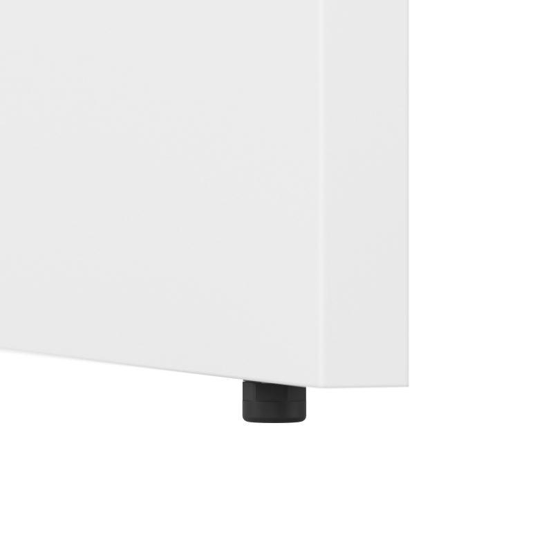 White 60" x 72" Reversible L-Shaped Modern Office Desk - Image 5