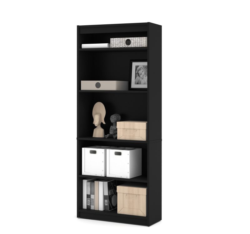 Modern Antigua and Black Desk & Hutch with Included Height Adjustable Desk - Image 5