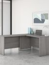 Platinum Gray 60" x 72" Reversible L-shaped Desk