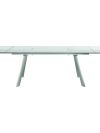71" - 102" Premium Glass Conference Table with Brushed Stainless Legs