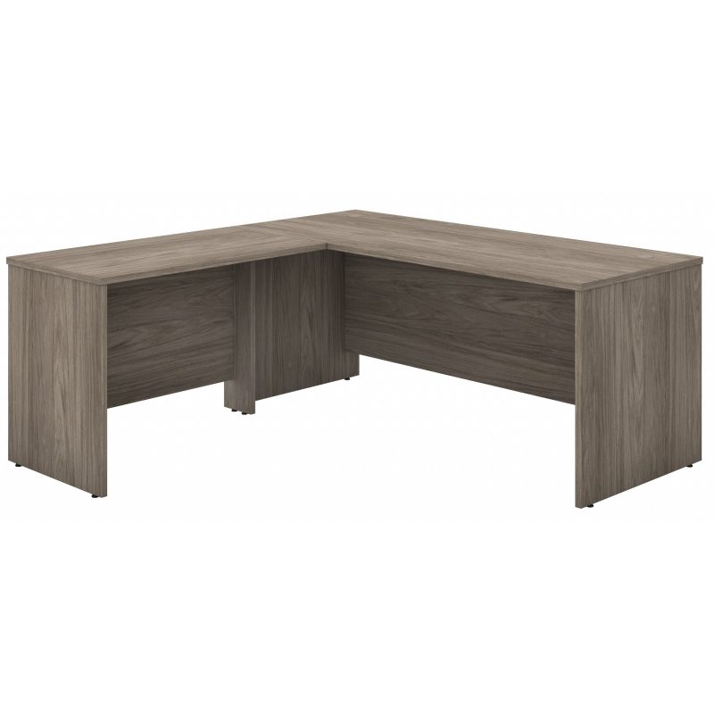 Modern Hickory 72"x 72" Premium L-Shaped Modern Office Desk - Image 2