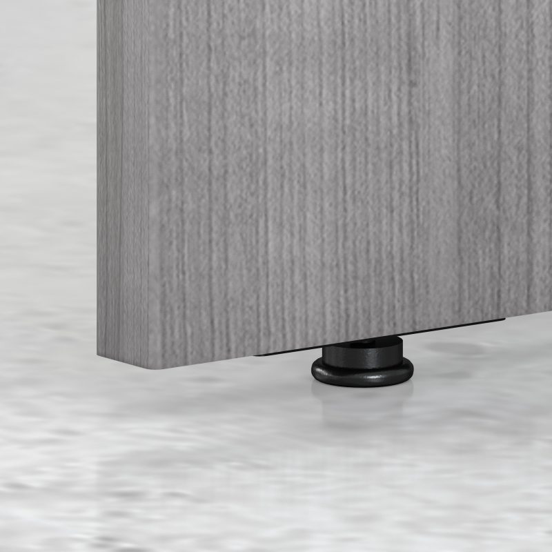 Platinum Gray 60" x 72" Reversible L-shaped Desk - Image 5