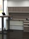 White & Antigua Desk/Hutch with Included Height-Adjustable Side