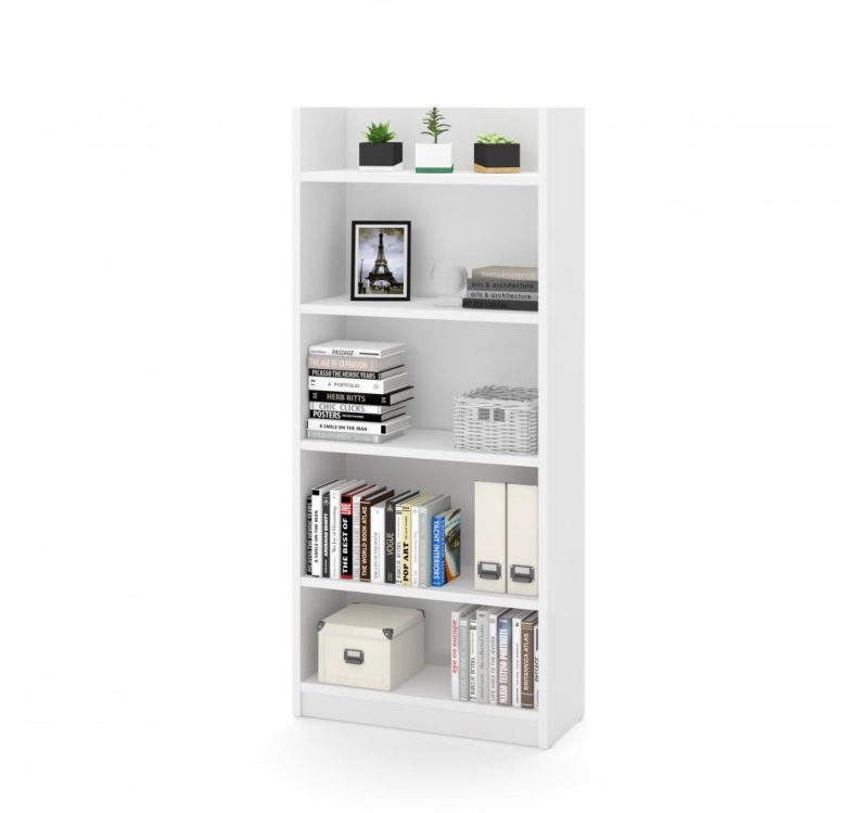 White 71" x 71" L-Shaped Office Desk with Hutch - Image 5