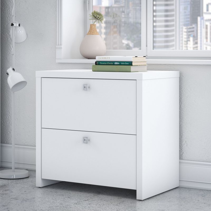 White 72" L-Shaped Desk with 42" Return and Mobile Pedestal - Image 7